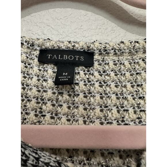 Talbots jacquard sweater jacket size M - Picture 8 of 12